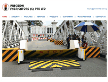 Tablet Screenshot of precisionfab.com.sg